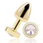 Gemsations 2" Beginners Bling Bling Metal Butt Plug - Gold Electric Eel INC