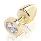 Gemsations 2" Beginners Bling Bling Metal Butt Plug - Gold Electric Eel INC