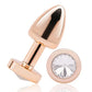 Gemsations 2" Beginners Bling Bling Metal Butt Plug - Rose Gold Electric Eel INC