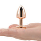 Gemsations 2" Beginners Bling Bling Metal Butt Plug - Rose Gold Electric Eel INC