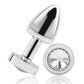Gemsations 2" Beginners Bling Bling Metal Butt Plug - Silver Electric Eel INC