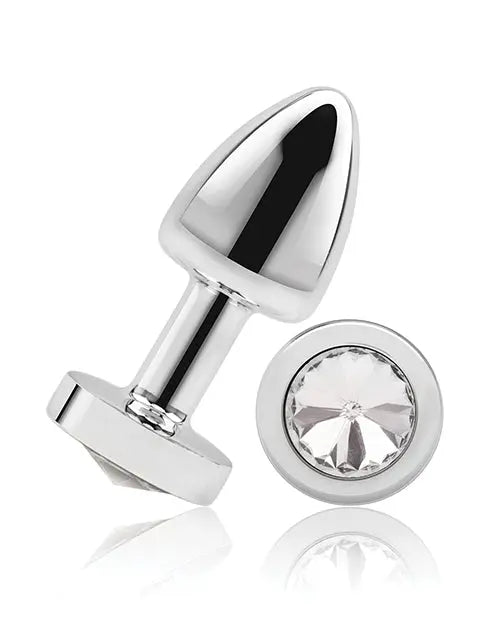 Gemsations 2" Beginners Bling Bling Metal Butt Plug - Silver Electric Eel INC