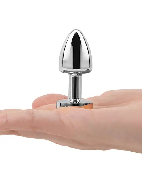 Gemsations 2" Beginners Bling Bling Metal Butt Plug - Silver Electric Eel INC