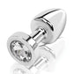 Gemsations 2" Beginners Bling Bling Metal Butt Plug - Silver Electric Eel INC