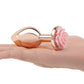 Gemsations 3 pc 2.75" & 3.15" & 3.7" Rose Metal Butt Plug Training Set - Rose Gold Electric Eel INC