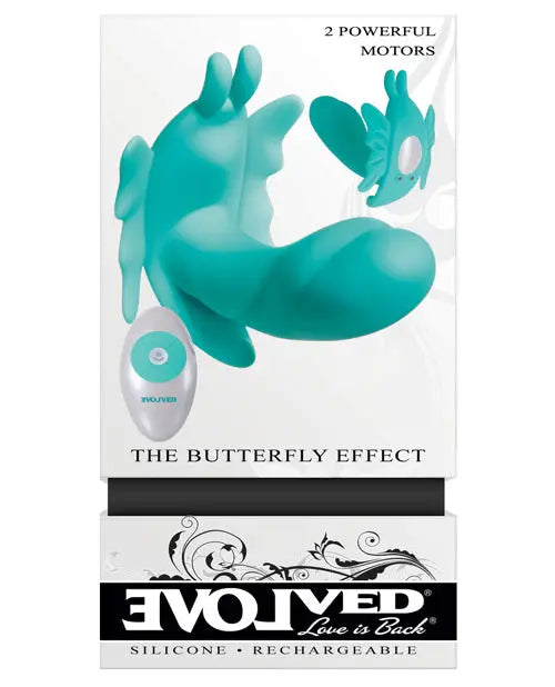 Evolved Teal Rabbit Vibrator | Butterfly Effect G Spot Vibrator | Rechargeable Dual Stim Clit Vibrator | Best Vibrator for Women Evolved Novelties INC