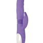 Evolved Thick Thrusting Vibrator | Bunny Dual Stim Waterproof Rechargeable Purple | Best Vibrator for Women Evolved Novelties INC