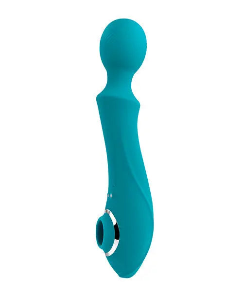 Evolved Sucker Clit Vibrator | Wanderful Wand Vibrator | Best Vibrator for Women | Teal Clit Sucking Vibrator Evolved Novelties INC