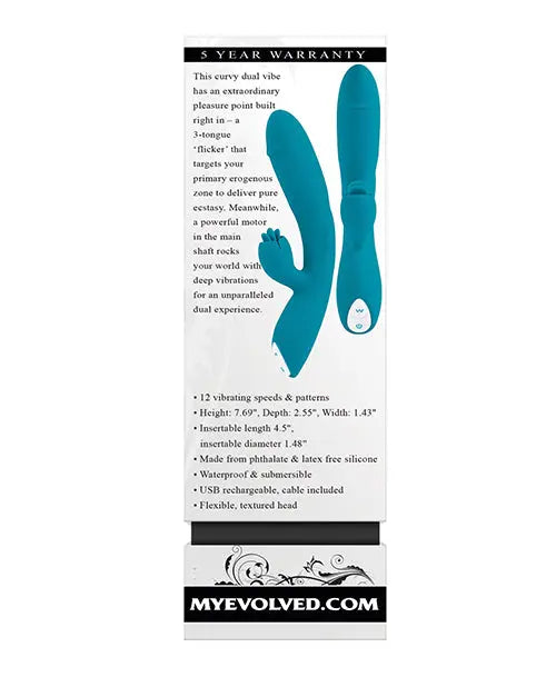 Evolved Fierce Flicker - Teal Evolved Novelties INC