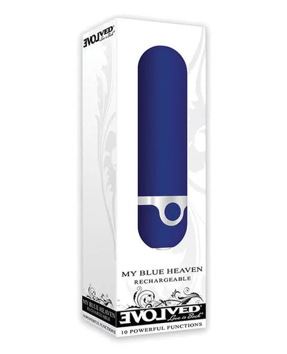 Evolved Bullet Vibrator | My Blue Heaven Small Vibrator | Rechargeable 10x Vibrator | Best Vibrator for Women Evolved Novelties INC