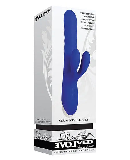 Evolved Rabbit Vibrator | Grand Slam Clit Vibrator | Blue G Spot Vibrator | 10X Thrusting Vibrator Evolved Novelties INC