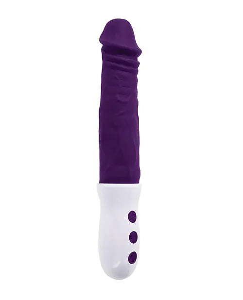 Evolved Plum Thrusting Vibrator | Realistic Shaft Rumbling Vibrator | Purple Textured | Best Vibrator for Women Evolved Novelties INC