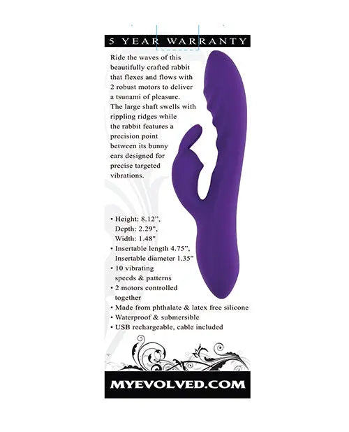Evolved G Spot Vibrator | Wavy Rabbit Vibrator | Purple Clit Vibrator | Best Vibrator for Women Evolved Novelties INC