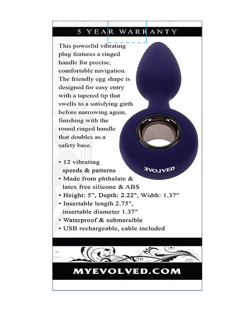 Evolved My Precious Vibrating Plug Evolved Novelties INC