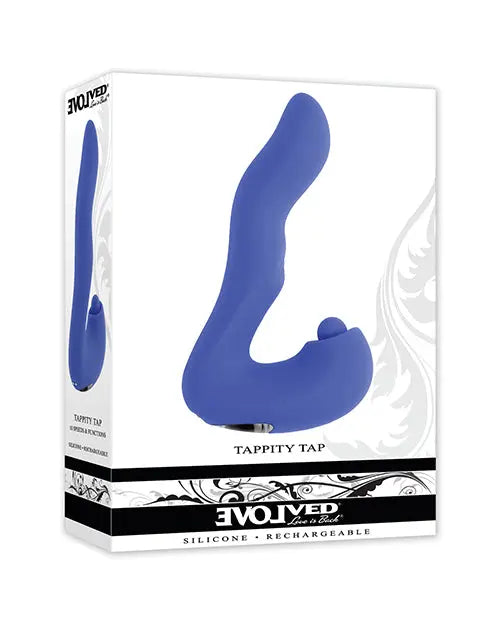 Evolved Tappity Tap Vibrator - Blue Evolved Novelties INC