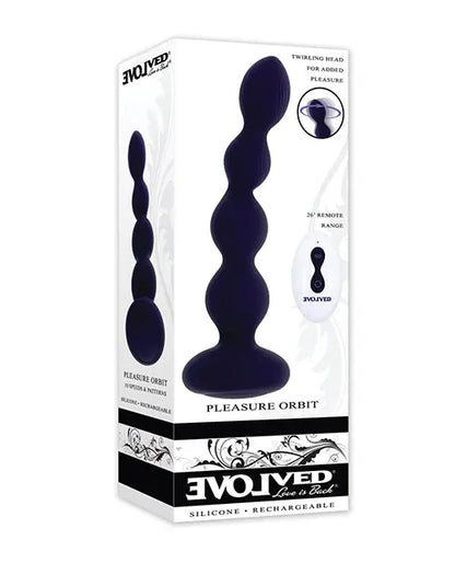 Purple Pleasure Orbit Remote Controlled Anal Vibe - Purple Evolved Novelties INC