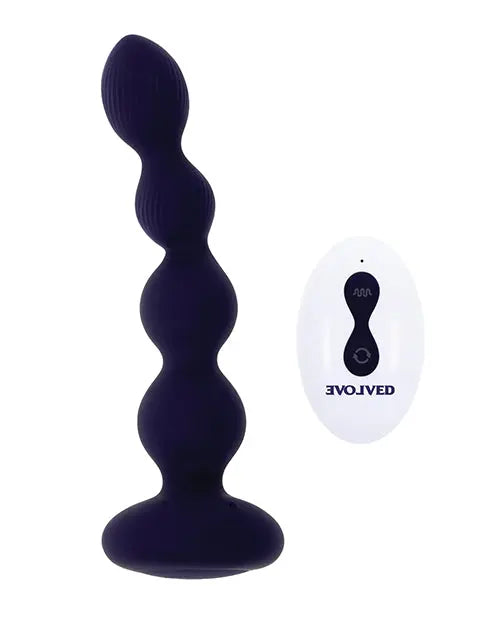 Purple Pleasure Orbit Remote Controlled Anal Vibe - Purple Evolved Novelties INC