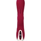 Evolved Inflatable Bunny Dual Stim Rechargeable - Burgundy Evolved Novelties INC