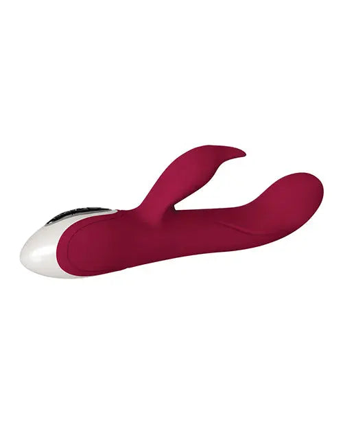 Evolved Inflatable Bunny Dual Stim Rechargeable - Burgundy Evolved Novelties INC