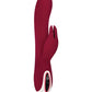 Evolved Inflatable Bunny Dual Stim Rechargeable - Burgundy Evolved Novelties INC