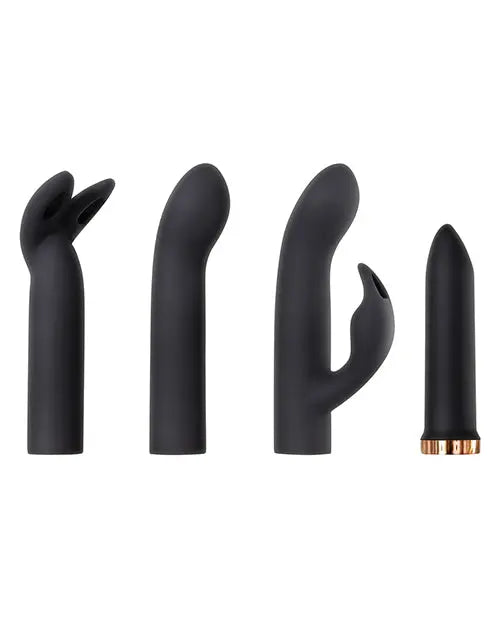 Evolved Four Play Kit | Black-Rose Gold Bullet Vibrator | 7-Speed G Spot Vibrator | Waterproof Clit Vibrator Evolved Novelties INC