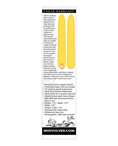 Evolved Sunny Sensations - Yellow Evolved Novelties INC