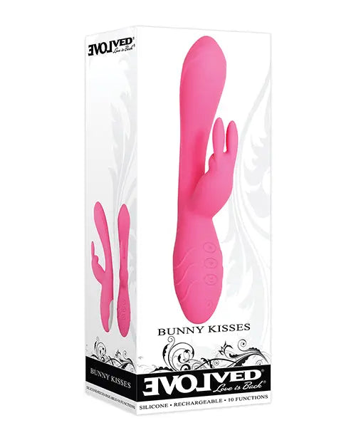 Evolved Rabbit Vibrator | Bunny Kisses G Spot Vibrator | Pink Clit Vibrator | Best Vibrator for Women Evolved Novelties INC