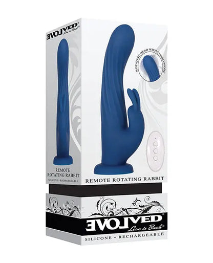Evolved Remote Control Vibrator | Rotating Rabbit Vibrator | Blue G Spot Vibrator | 7-Speed Clit Vibrator Evolved Novelties INC