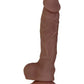 Evolved Big Shot Vibrating Dildo | 10-Speed Squirting Dildo | Brown Suction Cup Dildo Evolved Novelties INC