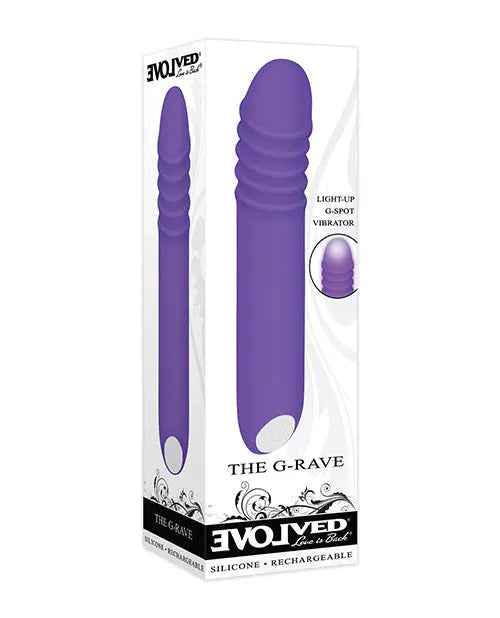 Evolved The G-Rave Light Up Vibrator - Purple Evolved Novelties INC