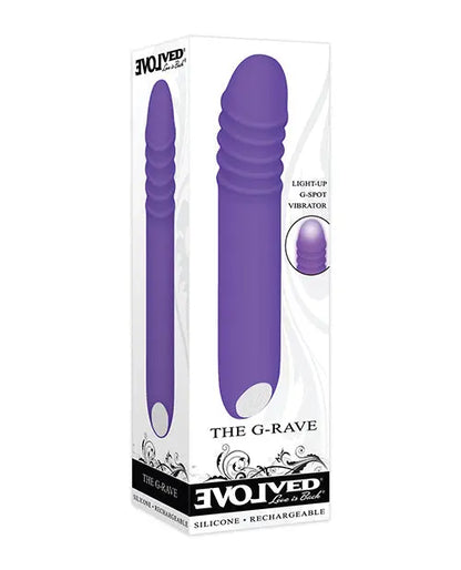 Evolved The G-Rave Light Up Vibrator - Purple Evolved Novelties INC