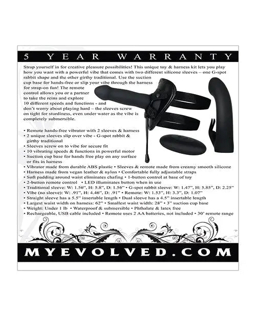 Evolved Heavenly Harness - Black Evolved Novelties INC