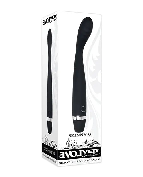 Evolved Skinny G  Silicone G Spot Vibrator - Black Evolved Novelties INC
