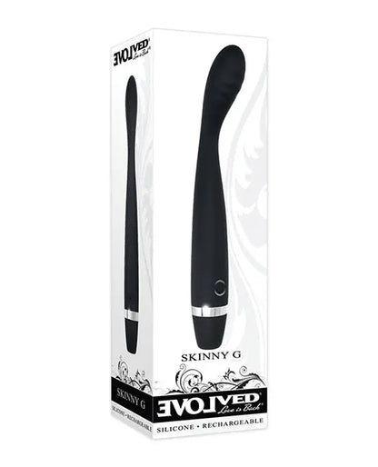 Evolved Skinny G  Silicone G Spot Vibrator - Black Evolved Novelties INC
