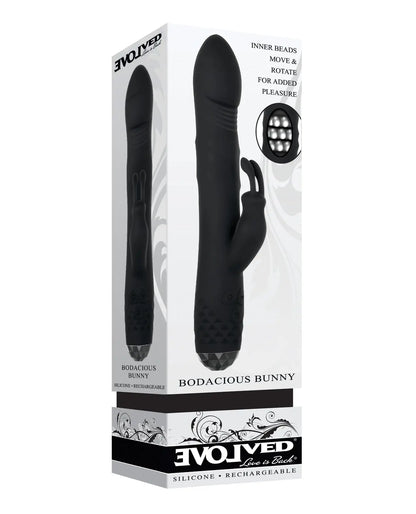 Evolved Rabbit Vibrator | Bodacious Bunny G Spot Vibrator | Rotating Black Clit Vibrator | Best Vibrator for Women Evolved Novelties INC