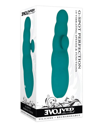Evolved G Spot Perfection Vibe - Teal Evolved Novelties INC