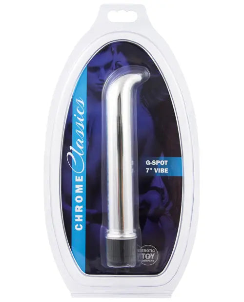 Erotic Toy Company Chrome Classics  7" G Spot Vibe - Silver Erotic Toy Company