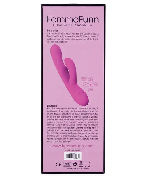 Femme Funn G Spot Vibrator | Ultra Rabbit Vibrator | 21X Pink Clit Vibrator | Best Vibrator for Women Vvole