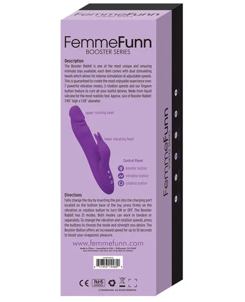 Femme Funn G Spot Vibrator | Booster Rabbit Vibrator | 10X Purple Clit Vibrator | Best Vibrator for Women Vvole