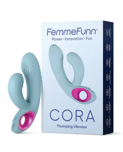 Femme Funn G Spot Vibrator | Cora Thumping Rabbit Vibrator | Light Blue Clit Vibrator | Best Vibrator for Women Vvole