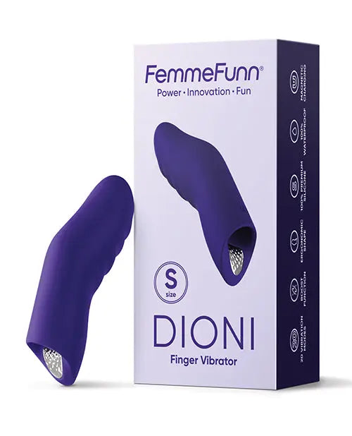 Femme Funn Finger Vibrator | Dioni Wearable Small Vibrator | Dark Purple Best Vibrator for Women Vvole