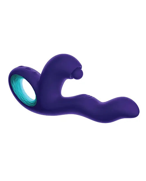 Femme Funn G Spot Vibrator | Klio Triple Action Rabbit Vibrator | Dark Purple Clit Vibrator | Best Vibrator for Women Vvole
