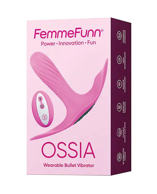 Femme Funn Remote Control Vibrator | Ossia Wearable Pink Vibrator | 10-Mode Bullet Vibrator | Best Vibrator for Women Vvole