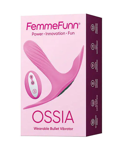 Femme Funn Remote Control Vibrator | Ossia Wearable Pink Vibrator | 10-Mode Bullet Vibrator | Best Vibrator for Women Vvole