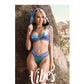 Vibes Plur Bralette w/Removable Hood & Panty Iridescent L/XL