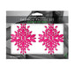 Fantasy UV Reactive Jeweled Pasties - Neon Pink O/S Fantasy Lingerie