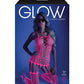 Glow Black Light Criss Cross Paneled Bodystocking Neon Pink O/S Fantasy Lingerie