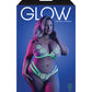 Glow Night Vision Glow In the Dark Bralette & Cage Panty QN Fantasy Lingerie