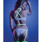 Glow Night Vision Glow In the Dark Gartered Teddy M/L Fantasy Lingerie