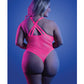 ZGlow Electric Haze Teddy Neon Pink QN Fantasy Lingerie